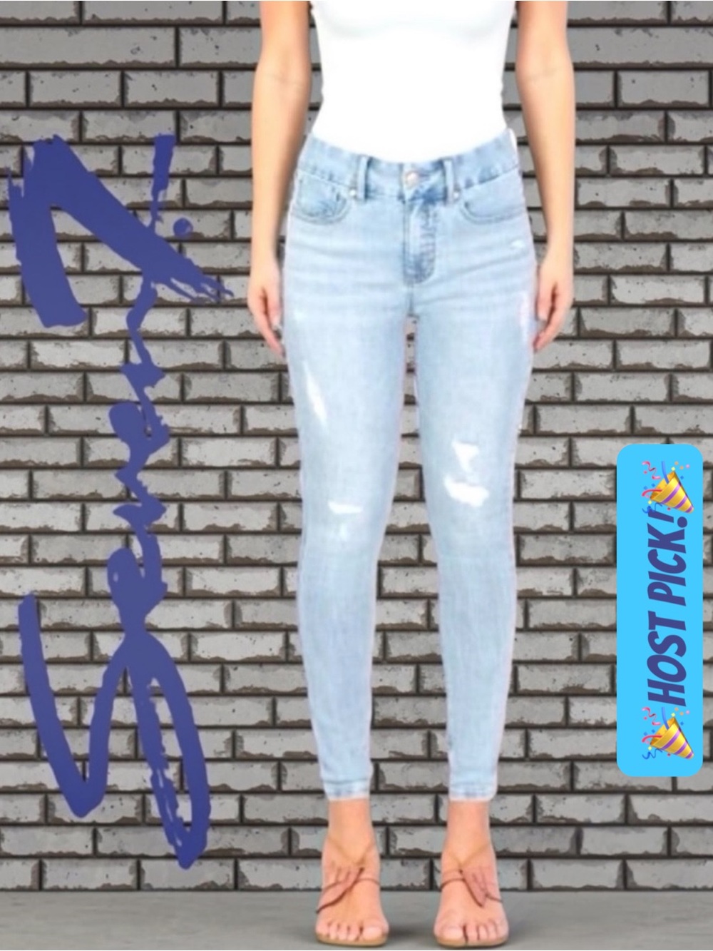 SEVEN7 TUMMYLESS SKINNY JEANS - COLOR: AMSTERDAM, SIZE:8 - NEW WITH TAGS!